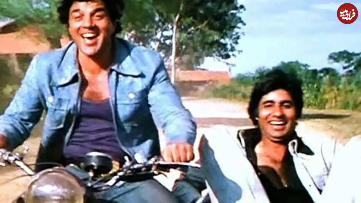 عکس| سفر در زمان؛ «ویرو فیلم شعله» در مراسم رونمایی از موسیقی یک فیلم در بمبئی؛ سال 1389