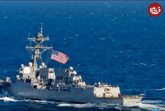 ببینید| لحظه اصابت موشک ایرانی به ناو نیروی دریایی آمریکا را ببینید!