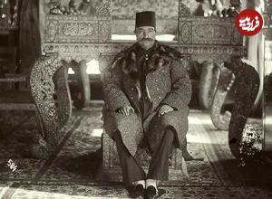 عکس؛ سفر در زمان؛ «ناصرالدین شاه در مراسم طبخ آش در سرخه حصار»؛ سال 1272