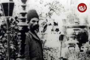 عکس| سفر زمان؛ صف گرفتن چای در حیاط کاخ گلستان