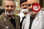 عکس؛ سفر به تاریخ؛ عکس یادگاری دو «سرلشکر» در روز دریافت «نشان فتح»؛ سال 1402