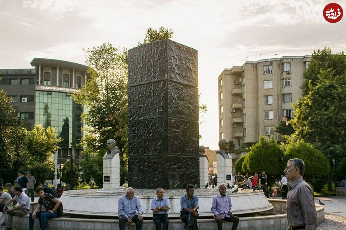عکس؛ سفر به تاریخ؛ منظرۀ «سبزهمیدان رشت» در زمان ناصرالدین شاه؛ 154 سال قبل