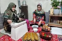 ببینید| غذای روستایی در ایران؛ پخت کوکوی عدس و نان تازه در روستایی زیبا