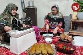 ببینید| غذای روستایی در ایران؛ پخت کوکوی عدس و نان تازه در روستایی زیبا