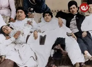 تصاویر| سفر به عصر قاجار؛ از «دستۀ دختران مطرب» تا «عروس چهارده ساله»