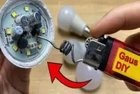 (ویدئو) چگونه با فندک اتمی در 5 دقیقه لامپ LED را تعمیر کنیم؟