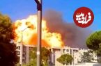 ببینید؛ لحظه انفجار مهیب یک جایگاه سوخت در رم