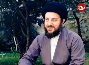 عکس؛ سفر در زمان؛ «محمدباقر حکیم،  فعال سیاسی عراقی» در جبهه‌ علیه بعثی ها؛ دهه 60
