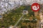 عکس| سفر زمان؛ منظرۀ «شیراز» از داخل هواپیما در حدود 75 سال قبل