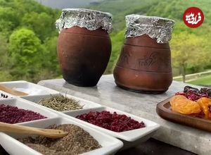 ببینید؛ غذای روستایی در آذربایجان؛ پخت پیتی، آبگوشت سنتی در دیگ سفالی