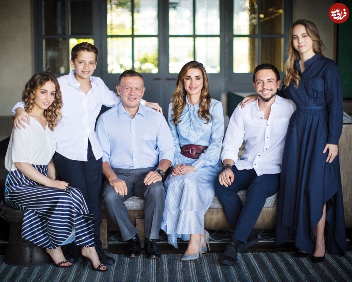 (تصاویر) با پادشاه اردن و همسر و فرزندانش آشنا شوید؛ از همسر فلسطینی تا دختر خلبان