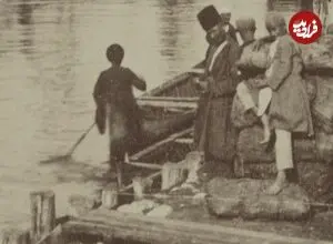 عکس| سفر زمان؛ تصویری از یک اسکله در بندر انزلی در دوران ناصرالدین شاه