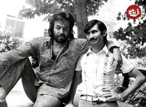 عکس| سفر در زمان؛ «نوری کسرائی» در حال گفتگو با «ایرج قادری» سر یک میز؛ سال 54