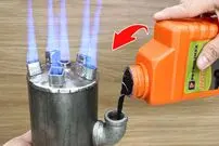 (ویدئو) یک خلاقانه برای ساخت اجاقی که با روغن سوخته کار می کند!