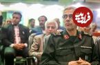عکس؛ سفر در زمان؛ «سرلشکر باقری در حال ادای احترام نظامی به پرچم ایران»؛ سال 96