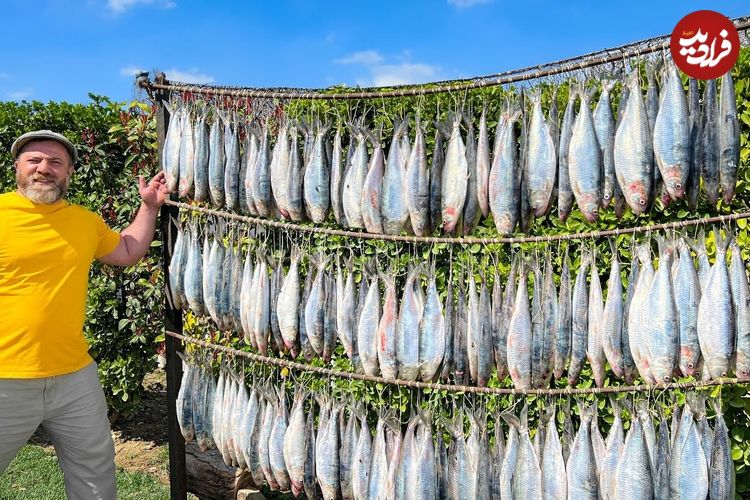 (ویدئو) غذای روستایی در آذربایجان؛ کباب کردن متفاوت مرغ، ماهی و بره کامل