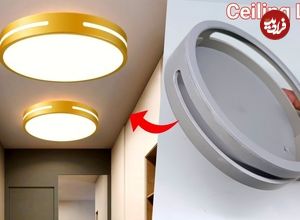 ببینید| یک ایده ساده برای ساخت چراغ سقفی LED مدرن با لوله پلیکا