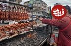 ببینید؛ غذای خیابانی در کامبوج؛ کباب ماهی به سبک سنتی با نمک روی آتش در پنوم پن 