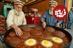 ببینید؛ غذای خیابانی در افغانستان؛ پخت چپلی کباب های غول پیکر در کابل