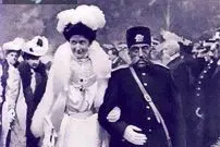 عکس| سفر زمان؛ عکس یادگاری مظفرالدین شاه در سفر به روسیه