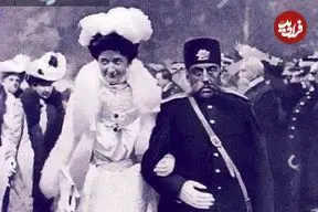 عکس| سفر زمان؛ عکس یادگاری مظفرالدین شاه در سفر به روسیه