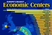 قدرتمندترین مراکز اقتصادی در قاره اروپا + اینفوگرافی