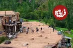 ببینید| زمین والیبال روی بام خانه‌ها؛ شگفتی یک روستا در ترکیه