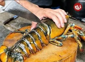 ببینید| غذای خیابانی در تایلند؛ نودل با سس مخصوص و لابستر در بانکوک