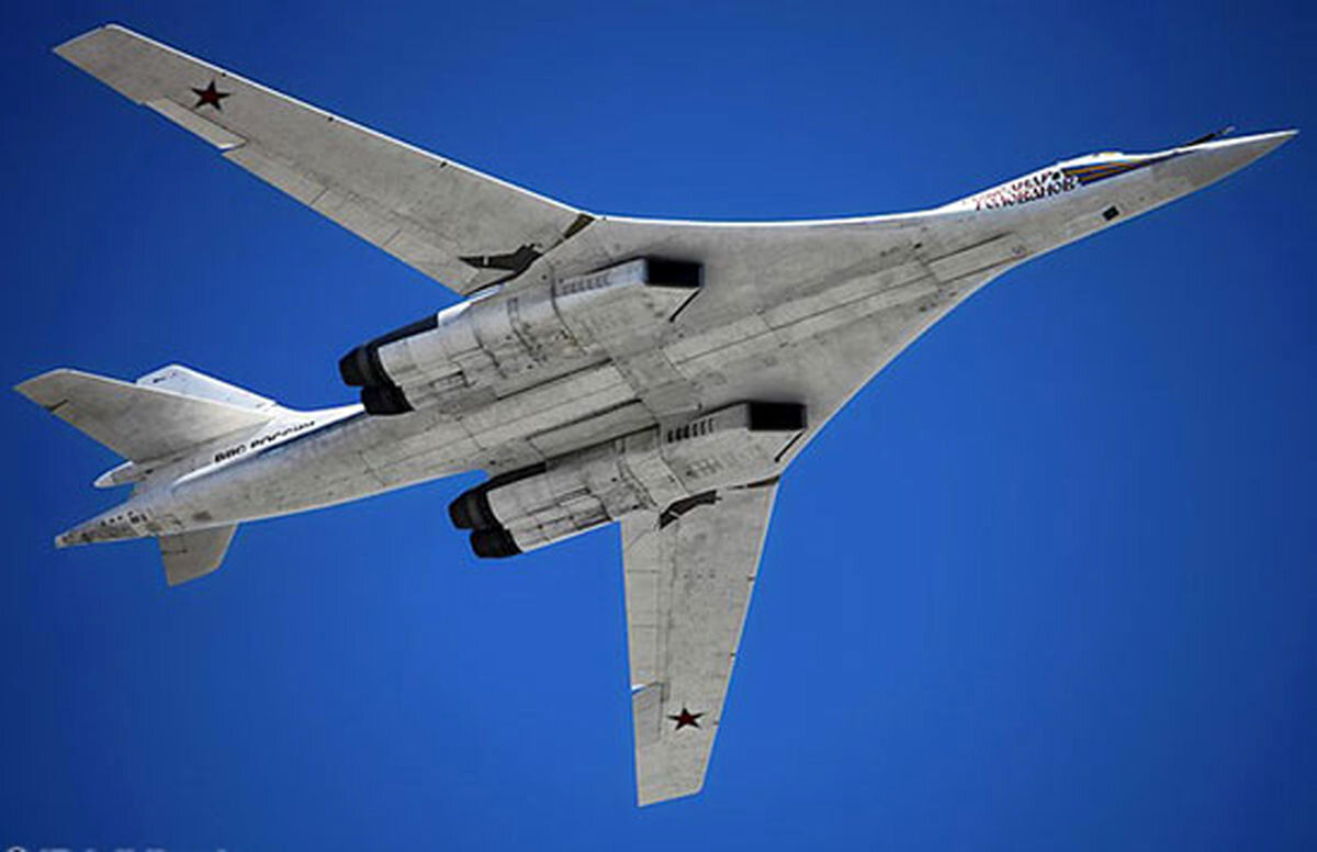 (ویدئو) سوخت‎گیری هوایی بمب ‎افکن Tu-160M از سوخت‎رسان ایلوشی
