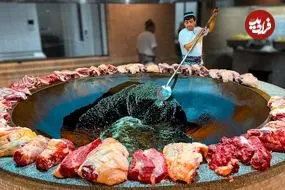 ببینید| غذای خیابانی در ازبکستان؛ پخت 500 کیلو سمرقند پلو برای مراسم عروسی در تاشکند