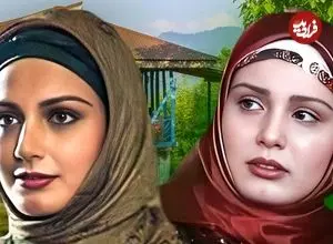 عکس| سفر در زمان؛ «حدیث فولادوند و مرجان محتشم» در پشت صحنه فیلم رز زرد؛ سال 81