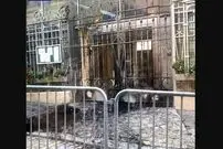 (ویدئو) حمله تروریستی به سفارت ایران در فرانسه