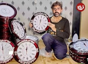 ببینید| مراحل دیدنی تولید ساعت دیواری از طریق بازیافت ضایعات پلاستیکی