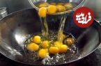ببینید| غذای خیابانی در کره؛ پخت غذا با برنج سرخ شده، تخم مرغ و سبزیجات در سئول