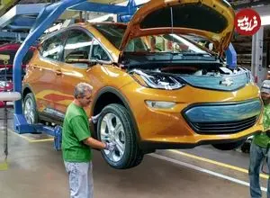 ببینید| مراحل تولید صفر تا صد خودروی الکتریکی شورلت بولت در آمریکا