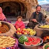 ببینید| غذای روستایی در افغانستان؛ پخت نان سنتی و سیب زمینی سرخ کرده