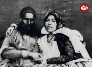 عکس| سفر زمان؛ عکس یادگاری «زن و شوهر جوان ایرانی» در دوران ناصرالدین شاه
