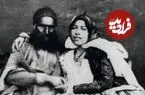 عکس| سفر زمان؛ عکس یادگاری «زن و شوهر جوان ایرانی» در دوران ناصرالدین شاه
