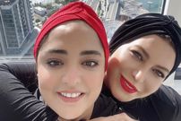 (عکس) تیپ متفاوت ستایش و پری سیما سریال «ستایش» کنار آبشار نیاگارا در کانادا