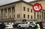 عکس| سفر زمان؛ عبور درشکه از مقابل کاخ دادگستری؛ دهۀ 40
