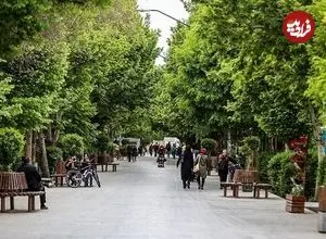عکس| سفر به ایران قدیم؛ منظرۀ «چهارباغ اصفهان» از سمت سی و سه پل؛ 135 سال قبل