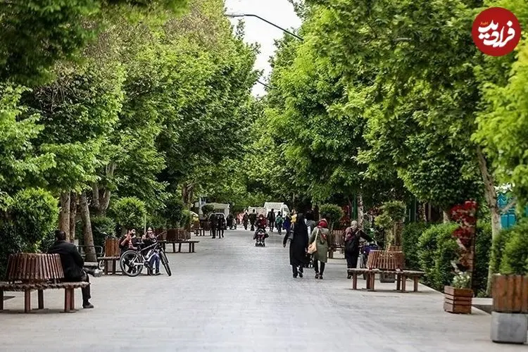 عکس| سفر به ایران قدیم؛ منظرۀ «چهارباغ اصفهان» از سمت سی و سه پل؛ 135 سال قبل