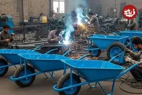 ببینید| روند صفر تا صد تولید فرغون در کارگاهی در پاکستان