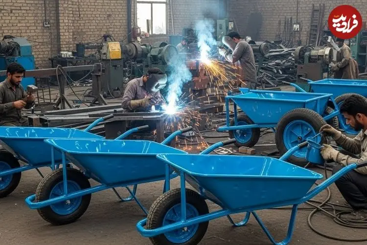 ببینید| روند صفر تا صد تولید فرغون در کارگاهی در پاکستان