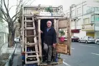 (تصاویر) خلاقیت متفاوت مرد ایرانی برای تبدیل نیسان به کلبه!