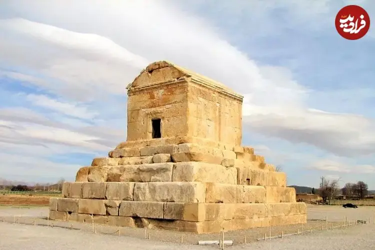 ببینید؛ آرامگاه کوروش در زیر بارش برف