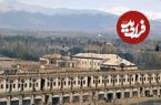 عکس؛ سفر به تاریخ؛ یک عکس «کارت‌پستالی» از «میدان توپخانه و منظرۀ شمال تهران» در دوران قاجار