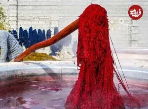 عکس| سفر زمان؛ تصویری از یک کارگاه بزرگ رنگرزی در اراک در دوران قاجار
