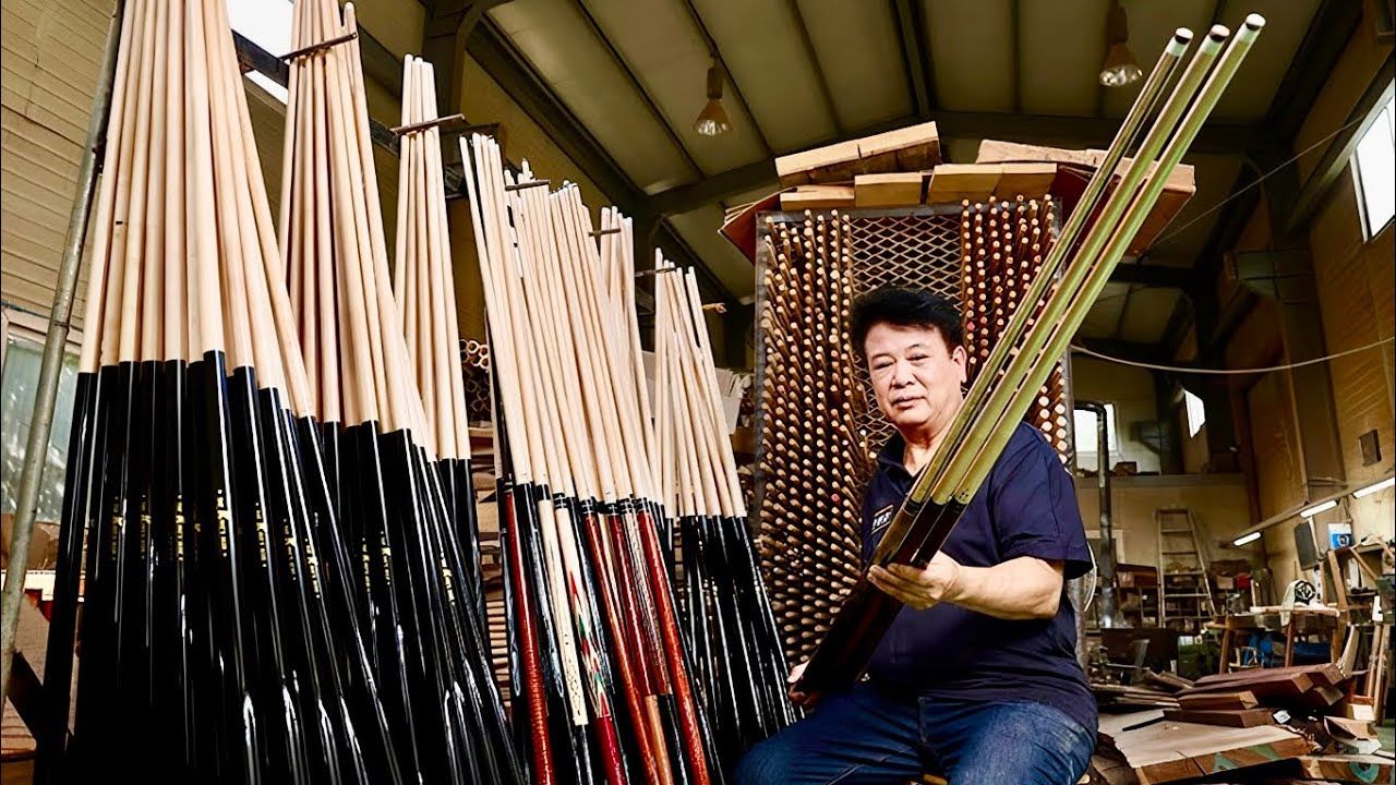(ویدئو) مشهورترین چوب های بیلیارد کره جنوبی را این مرد 55 ساله می سازد