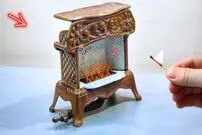 ببینید؛ مراحل شگفت انگیز بازسازی یک بخاری گازی عتیقه فرانسوی 125 ساله